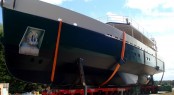 33-metre Alu Marine sailing yacht Cosmoledo at launch