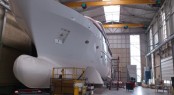 44m luxury motor yacht BN 141 in build at Bloema & Van Breemen