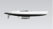 44m sailing yacht Encore - side view