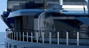 90m sailing yacht 'Sail Cruise Vessel' - superstructure detail 90m sailing yacht 'Sail Cruise Vessel' - superstructure detail