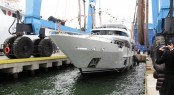 A sistership to Hull BD005 yacht - luxury motor yacht Azul at launch