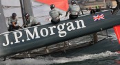 Ben Ainslie's J.P.Morgan team competing on Day 3