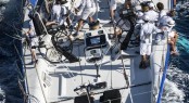Crew work on board superyacht Esimit Europa 2 - Photo by Rolex Kurt Arrigo