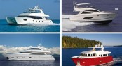 Four luxury yachts by Horizon currently on display at the 2012 FLIBS Four luxury yachts by Horizon currently on display at the 2012 FLIBS