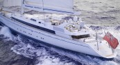 Luxury yacht m5 (ex Mirabella V) - aft shot @Alexis Andrews