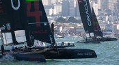 The two ORACLE TEAM USA crews