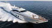 Pershing 108 superyacht running