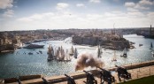 Start of the 33rd Rolex Middle Sea Race from Saluting Battery - Photo by Rolex Kurt Arrigo