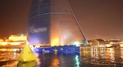 Superyacht Esimit Europa 2 claims line honours at the Rolex Middle Sea Race - Photo by Rolex Kurt Arrigo
