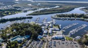 Aerial view of Sanctuary Cove Boat Show
