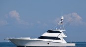 Luxury motor yacht Viking 82 Enclosed Bridge Convertible equipped with Seakeeper M26000 gyros