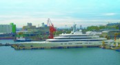 Megayacht ECLIPSE at Fincantieri Trieste Shipyard