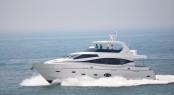 Monte Fino 76 yacht on sea trials