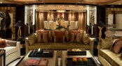 Beautiful interior of the 65m Amels superyacht Sea Rhapsody designed by Andrew Winch