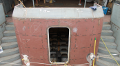 Rybovich working on the Mysorah superyacht's aft deck modification