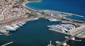 Aerial view of Port Tarraco superyacht marina
