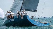 Azzurra in action during day one at the Quantum Key West Race Week
