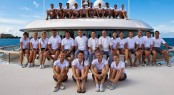 Crew of the 96m megayacht VAVA II