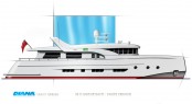 DIANA Blu coupe version yacht - white hull