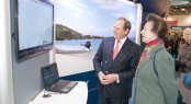 HRH Princess Anne with Oyster CEO, David Tydeman tracking the Oyster World Rally fleet in the Caribbean