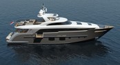 New Monte Fino 32m Raised Pilothouse motor yacht P1104 designed by Mulder Design