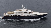 Pendennis refitted motor yacht A2 (ex Masquerade of Sole) on her Maiden Voyage