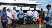 Project Big Fish - Aid arriving to Fiji Islands aboard superyacht Big Fish