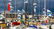 Rolex Fastnet Fleet at Sutton Harbour Marina in Plymouth, UK - Photo by Rolex Carlo Borlenghi