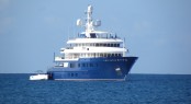 Superyacht POLAR STAR near Nevis - Caribbean - Image by Scott Henderson