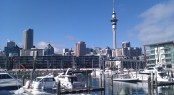 Waterfront Auckland's Viaduct Marina situated in a popular NZ yacht charter location - Auckland