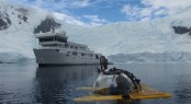 Antarctica - Triton Submersible and SuRi superyacht - Photo by Troy Engen