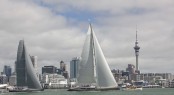 Battle of Ohana yacht and Silvertip superyacht - Photo by Luke Sprague