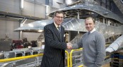 Mark Cavendish, Sales Director at Heesen Yachts and Toby Scruby, General Manager at Al-Futtaim Marine