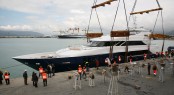 Tecnomar Nadara 45 charter yacht OURANOS at launch