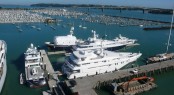 Trimaran yacht White Rabbit Echo, motor yacht Elandess and Seawolf superyachtwere all clients of IMG in 2012