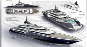 138m Yacht Dash Concept by Newcruise - Design Development