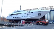 48m Project Ketos Yacht Vellmari (hull FR026) by Rossinavi at launch