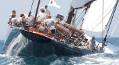 J Class superyacht Lionheart at SYC 2011 - Photo by clairematches.com