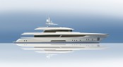 New 49m Fast Displacement Superyacht Design by Moonen