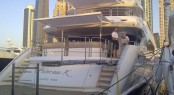 Sunseeker 40M Yacht Princess K on display at Dubai Boat Show 2013