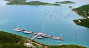 YCCS Clubhouse and Marina in Virgin Gorda hosting Loro Piana Superyacht Refatta - Photo by Jeff BrownSYM