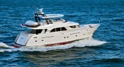 Guido de Groot designed Mulder 73 Flybridge Yacht at full speed