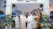 Inaugurating the Event Dr  Hamad Abdel Al Aziz al Kuwari Minister of Culture and Chairman of Gulf Craft Mohammed Hussein AlShaali