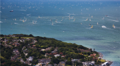 Spectacular Solent at the start of the 2011 Rolex Fastnet Race - Photo by Rolex Carlo Borlenghi