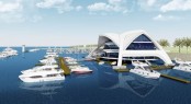 Alphaland Marina Club - side view from the sea