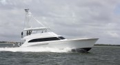 Jarrett Bay 77 Yacht Blank Check undergoing sea trial
