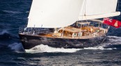 Royal Huisman Pumula Yacht with interior design by Rhoades Young - Photo by Cory Silken