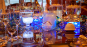 The winning table setting aboard luxury charter yacht Titania