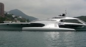 Luxury trimaran yacht Adastra designed by Shuttleworth Design
