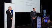 Matthew Johnston of Muir Accepts Award on Behalf of John Muir